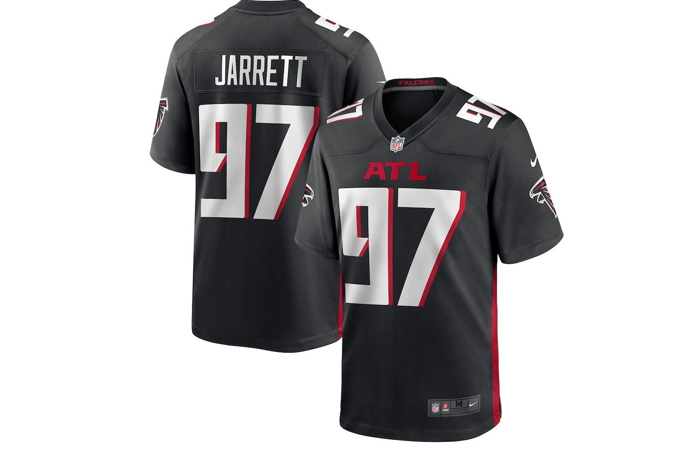 Men Atlanta Falcons #97 Grady Jarrett Nike Black Game Player NFL Jersey